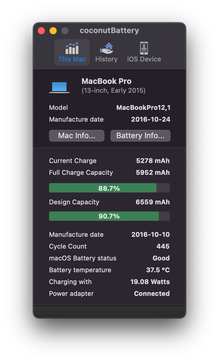 Как проверить батарею на MacBook